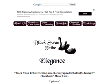 Tablet Screenshot of blackswantribe.com.au